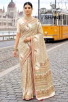 Shanti Vol 9 By Kashvi right Moss Foil Printed Fancy Saree Wholesale Online
